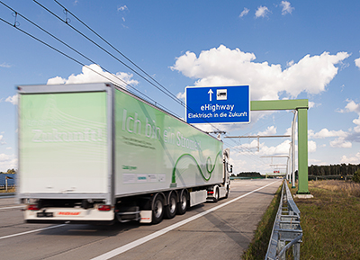 Siemens und Scania forschen gemeinsam am elektrifizierten Straßengüterverkehr / Siemens and Scania are conducting joint research into the electrification of road freight traffic